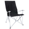 High Back Folding Aluminum Arm Chair w/Carry Bag